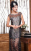 heavy beading high neck evening dress DSH1319