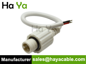 IP67 Waterproof 2 PIN Male Power Cable