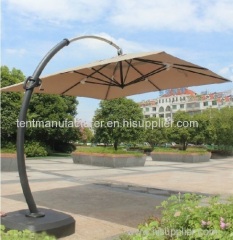 square cantilever sunshade umbrella