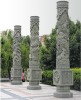 Decoration Stone Carving round granite column