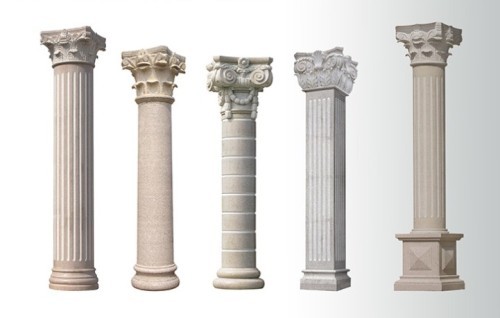 hollow Roman round granite column