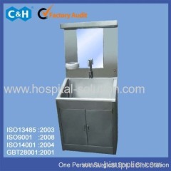 stainless steel hospital scrub sink stations