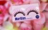 Permanent Feather Diamond False Eyelashes With Private Label , Water-Proof