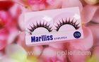 Permanent Feather Diamond False Eyelashes With Private Label , Water-Proof