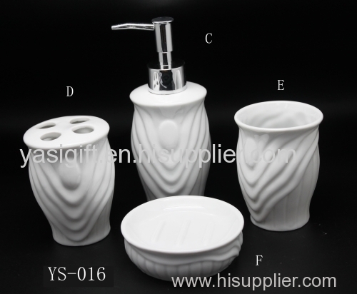 white ceramic bathroom set