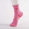 Pretty Pink Womens Ankle Socks , Breathable Sporty All Cotton Socks