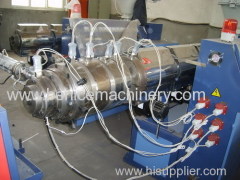 Plastic pipe processing machine for upvc