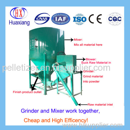 Vertical Type Animal Feed Grinder and Mixer