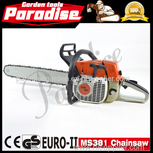 72.2cc Hot Sales Environmental High Quality Garden Tool Gasoline Metal MS381 Chain Saw