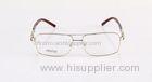 2014 Latest Metal Optical Eyeglasses Frames For Women With Nose Pads , Red / Pink