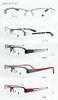 Wine And White Color Optical Frames For Women , Half Rim Rectangular Narrow Frames