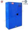 Double Door Steel Corrosive Storage Cabinet Blue Safety for Storing Weak Corrosive Chemicals