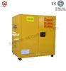 Yellow Stainless Steel Chemical Storage Cabinet Customized Galvanized Shelves with Wheels