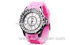 Pink Lady Quartz Movt Watch Trendy Small Face LED Light Up Watch