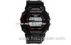 Boys LCD Display PU Buckle Multifunction Sport Watch With Stop Watch