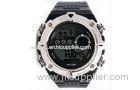 Large Face Digital Watch Hourly Chime PU Electronic Watches For Man