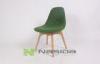 Green Solid Wood Eames Dining Chair , Armless Modern Dining Room Chairs
