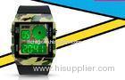 3ATM PU Buckle LCD Analogue Watch Fashion Dual Time Digital Wristwatch