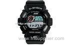 Skmei PU LCD Digital Movt Sport Watch , OEM 3 ATM Kids Electronic Watch