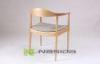 Durable Solid Wood Armrest Modern Wooden Chairs , Custom Size and Color