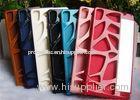 7 colors available flip leather case for Huawei P6 , Rubberized flip case for Huawei P6