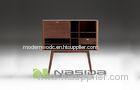 Home Furniture Modern Walnut Wood Storage Cabinets for Sideboard Storage