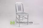 Modern Nimitz Side Outdoor Garden Chairs / Patio Chairs , Stainless Steel Frame
