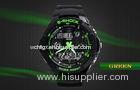 5 ATM Black Analog Digital Watch Hourly Chime Japanese Movement AL35