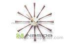 Walnut Huge Spindle Modern George Nelson Wall Clock With Copper Leaves