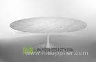 Marble Round Commercial Modern Dining Room Table for Hotel , Diameter 90cm