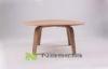 Simple Natural Eames Molded Plywood Modern Round Coffee Table for Office Furniture