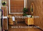 Sandalwood WPC Wall Cladding / Smooth Vinyl Wall Panels For Corridor