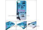 Water transfer printing case for iPhone 5 /5s with rubber coating , Colorful OEM / OEM printing shel