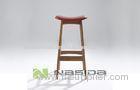 Modern High Rattan Bar Stool Chairs / Backless Loung Chair with Stainless Steel Fram