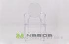 Polycarbonate Plastic Outdoor Garden Chairs , Modern Victoria Ghost Chair Replica