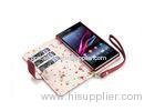 Flip leather cover case for Sony Z1 , for Sony Cell Phone Covers