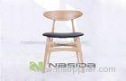 Custom High Wegner Ash Modern Wood Dining Chairs for Restaurant / Hotel
