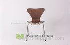 Durable Walnut Jacobsen Seven Chair , Solid Wooden Modern Easy Chairs for Dining Room