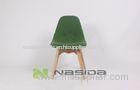 Small Walnut Eames Easy Modern Wood Dining Chairs with Wood and Fiberglass Material