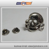 3D metal die struck soft enamel lapel pin/silver plated pin badge/butterfly clutch badge