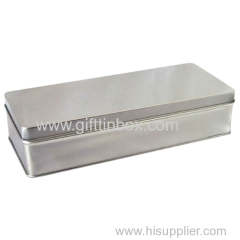 Rectangular tin box for chocolate