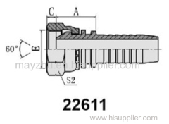 BSP Female 60° cone hydraulic hose fitting