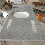 granite kitchen countertops of sink hole