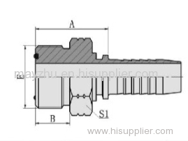 ORFS Male O-RING seal ISO 8434-3-SAE j1453 hydraulic hose fitting 14211