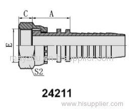 ORFS Female Flat Seat ISO 12151-1 sae J516 hydraulic hose fitting 24211