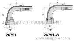 90° JIC Female 74° cone seat SAE J514 hydraulic hose fitting 26791