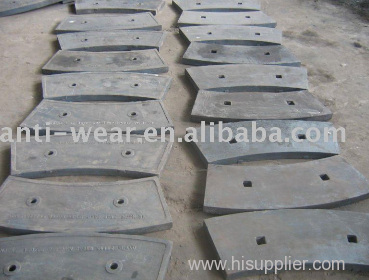 High Cr Iron Cast Liners for Cement Mill