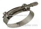 0.6mm Thicnkess Band T Bolt Hose Clamps Stainless Steel For Petro-chemical Industry