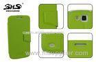 Green Galaxy i9260 Phone Wallet Cover , Mobile Phone Protection Case