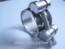 Single Bolt Heavy Duty Hose Clamps Galvanized Iron Steel 1.2mm / 1.5mm